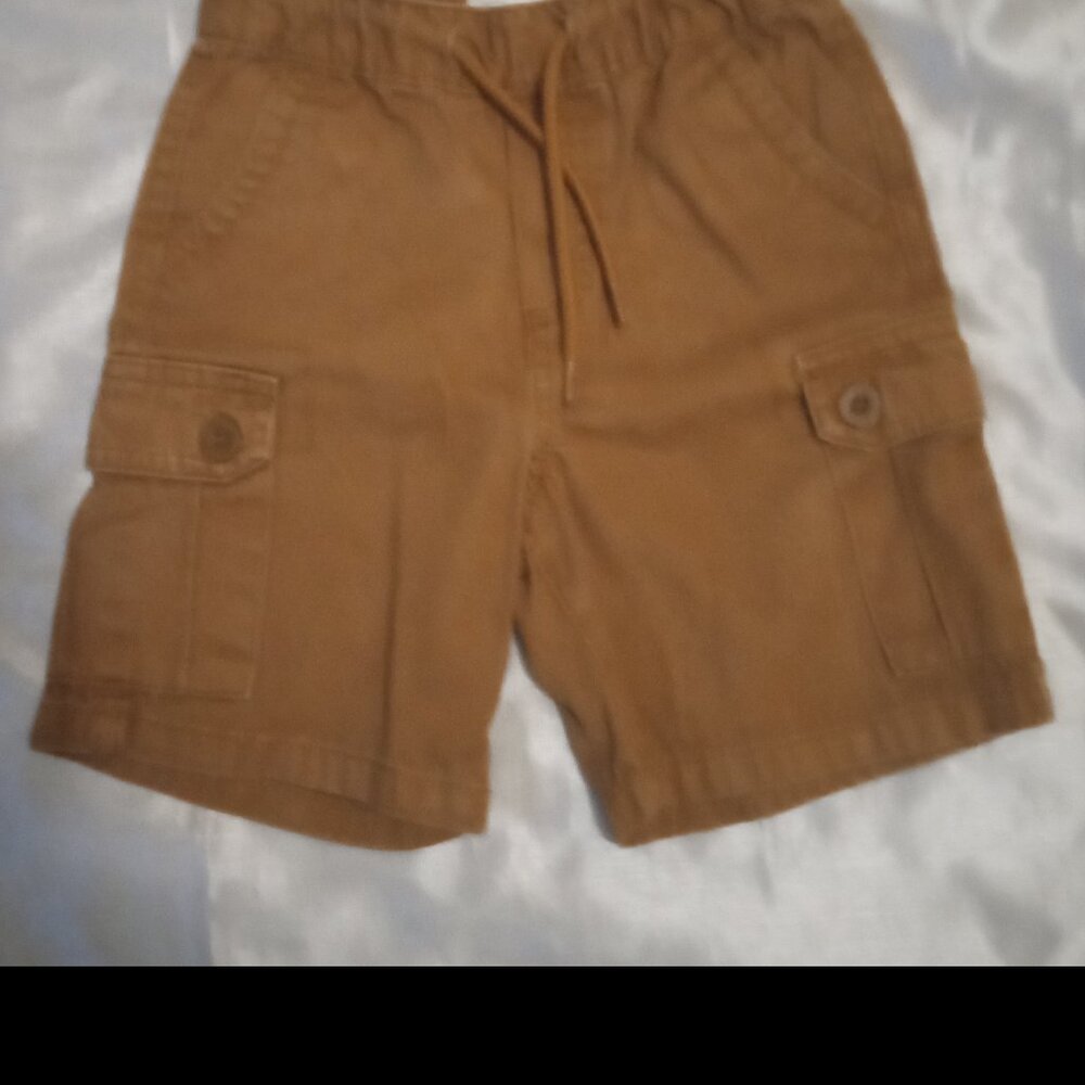 Copper Denim boy's draw string cargo short pants size3T rust summer wear